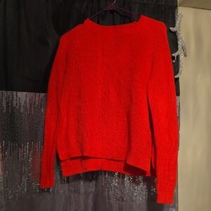 🟣Ralph Lauren Vibrant Red Crew Neck Sweater